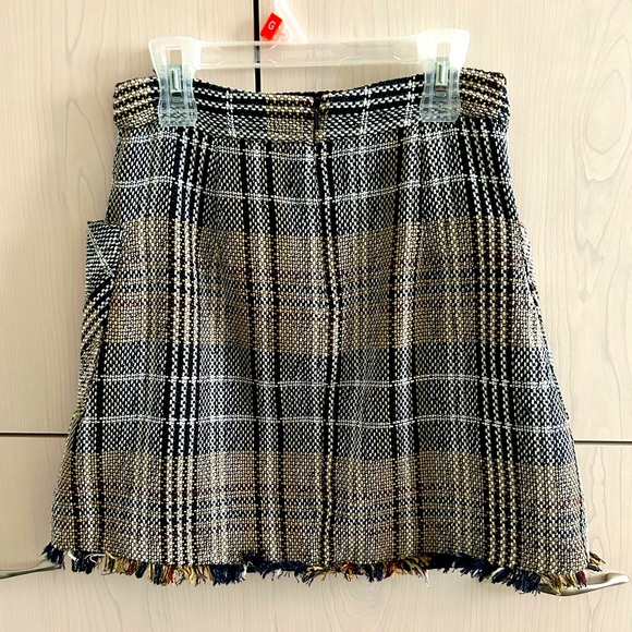 Zara Plaid A-Line Skirt - Picture 2 of 7